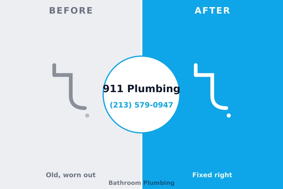 Before and after: plumbing repair Woodstock, AL